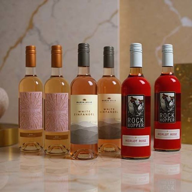 Rose Wine Case